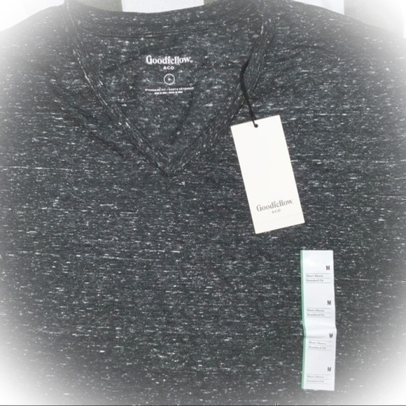 GOODFELLOW & CO STANDARD FIT GRAY V NECK T… - Picture 3 of 5